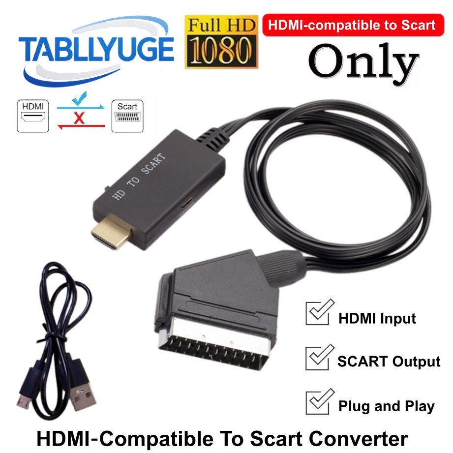HDMI-compatible to SCART Conve - Scart To Hdmi recension och pris