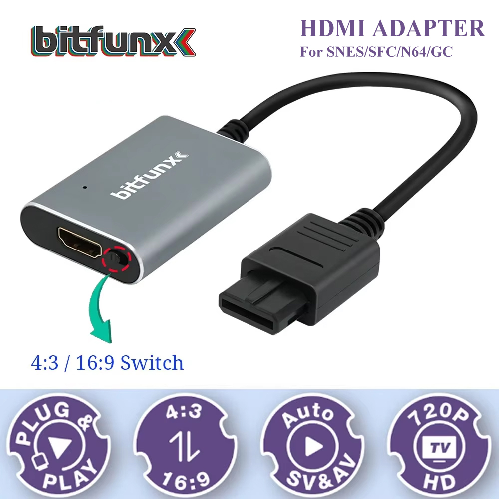 Bitfunx 720P Svideo / AV To HD - Retro Gaming N64 recension och pris
