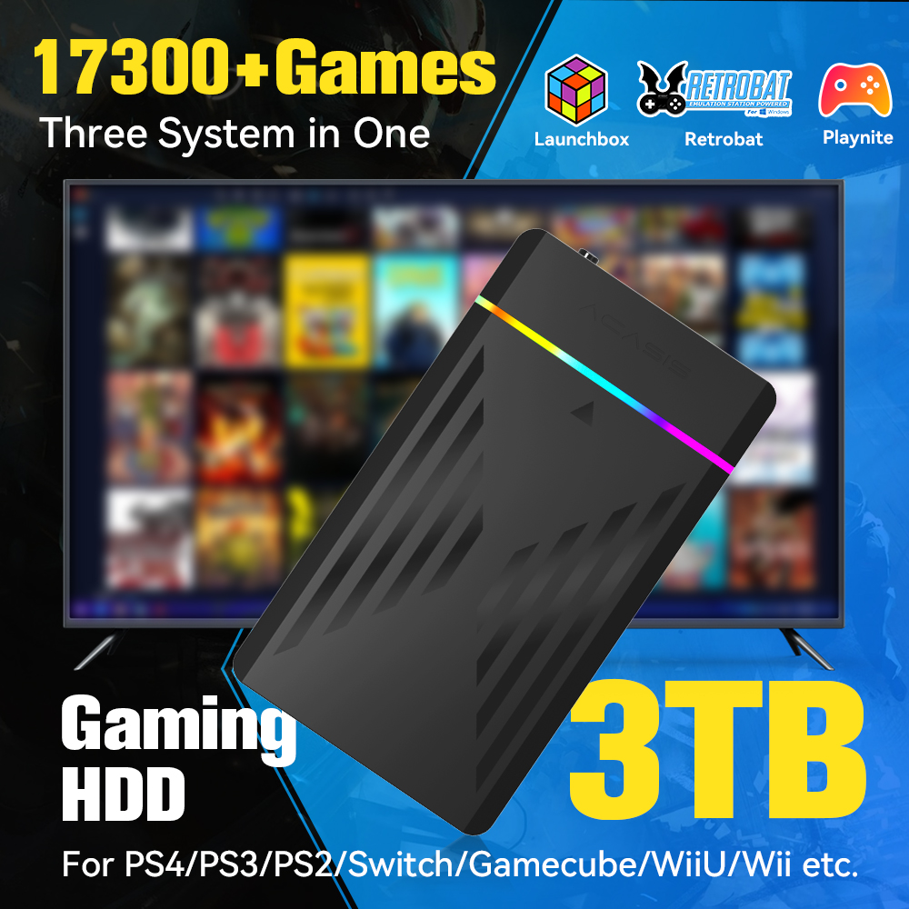 3TB Portable Gaming HDD Launch - Retro Gaming Kiosk recension och pris